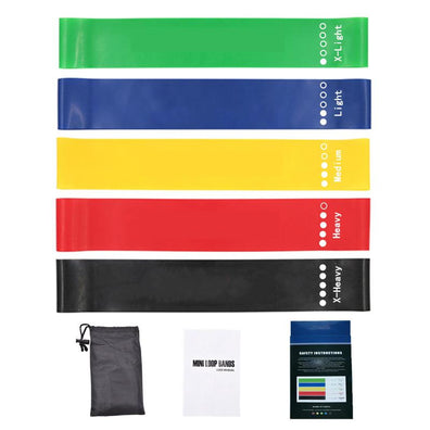 Resistance Loop Exercise Bands Set of 5